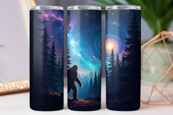 Bigfoot Mountain Tumbler Wrap: Graphics & Tumbler Wraps