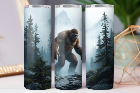 Bigfoot Tumbler Wrap: Graphics for Tumbler Wraps