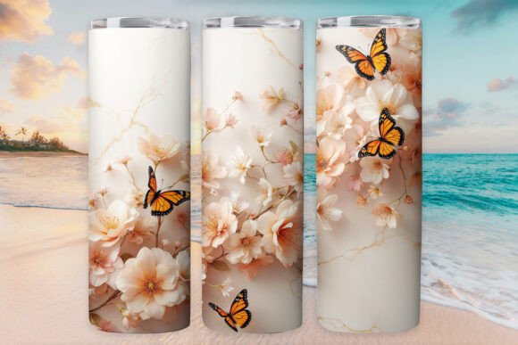 Butterfly Tumbler Wraps Graphics Review for Crafters
