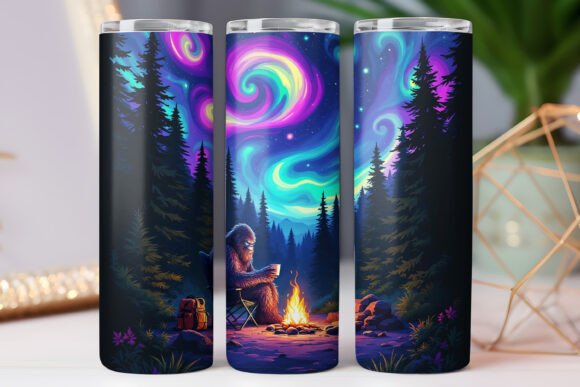 Camping Bigfoot Tumbler Wrap: Graphics & Tumbler Wraps Review