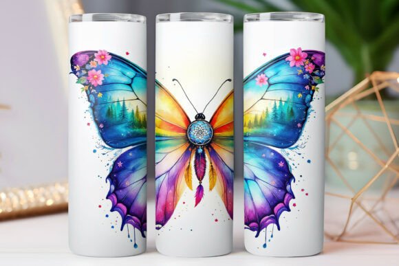 Colorful Butterfly Tumbler Wrap 20oz Review for Graphics