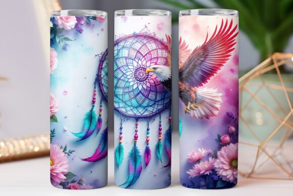 Colorful Native American Tumbler Wrap Graphics for Tumbler Wraps