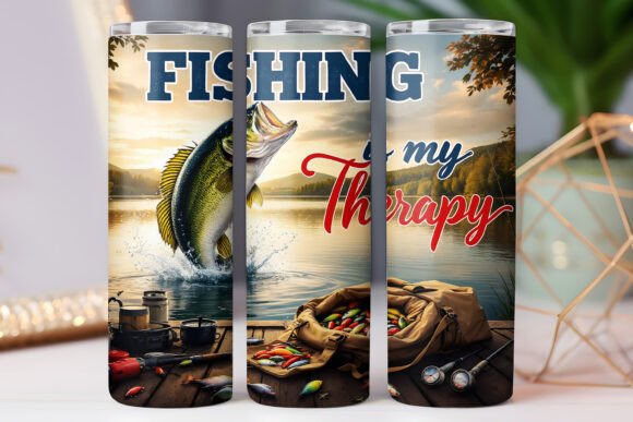 Fishing My Therapy Tumbler Wrap Graphics Review