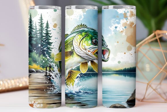 Fishing Tumbler Wraps: Graphics for Local Branding