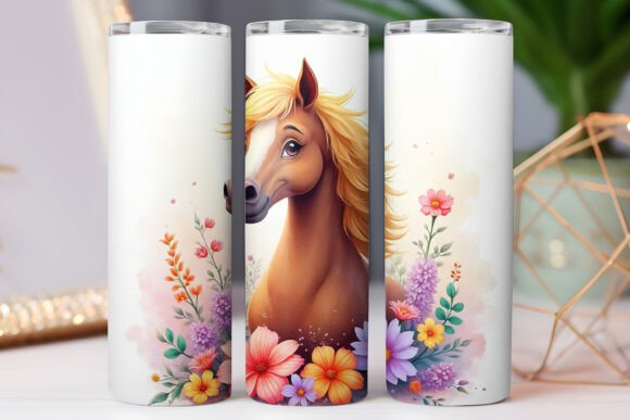 Floral Horse Tumbler Wrap: Graphics & Tumbler Wraps Review