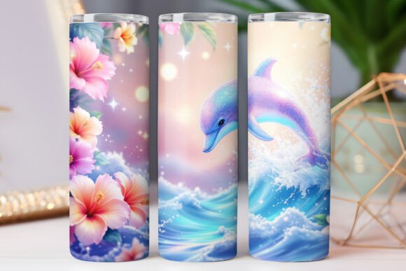 Floral Tumbler Wrap 20oz Skinny Tumbler Graphics for Content Publishers