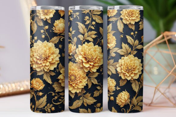Floral Tumbler Wrap Graphics for Tumbler Wraps