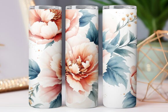 Floral Tumbler Wrap Watercolor Floral Graphics Review