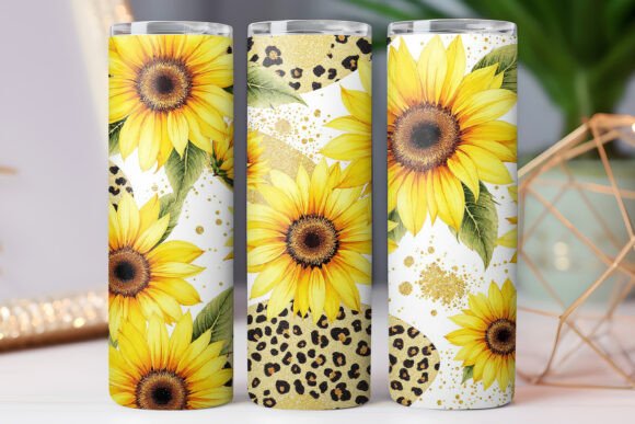 Leopard Sunflower Tumbler Wrap Graphics Review