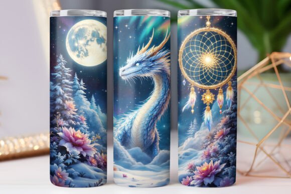 Magical Dragon Art Tumbler Wrap Design Review