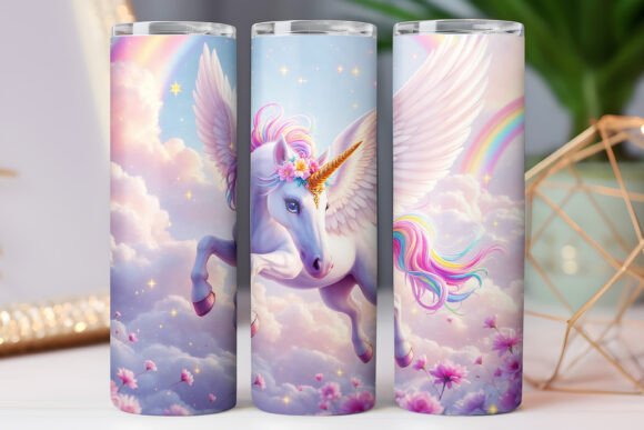Magical Unicorn Tumbler Wrap: Graphics & Tumbler Wraps