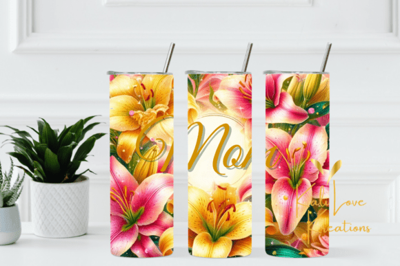 Mom with Lilies 20 Oz Tumbler Wrap: Graphics Review