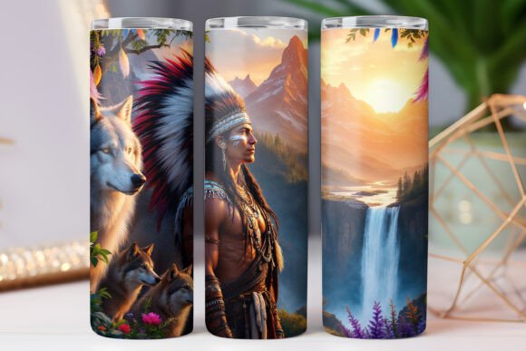 Native American Tumbler Wrap Graphics for Local Brands