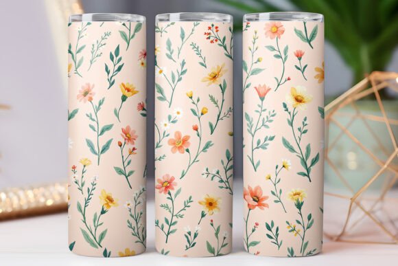 Simple Flower Pattern Tumbler Wrap 20oz: Graphics for Tumbler Wraps Review