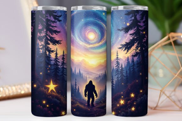 Star Bigfoot Tumbler Wrap Skinny 20oz