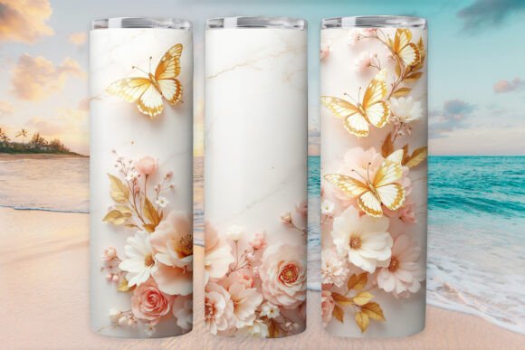 Wall Butterfly Tumbler Wrap 20oz Skinny Review