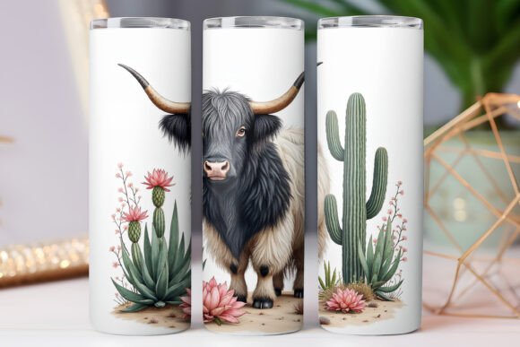 Western Highland Cow Tumbler Wrap 20oz Graphics Reviewed for Tumbler Wraps