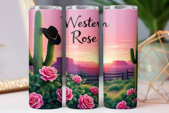 Western Rose Tumbler Wrap Design 20oz: A Designer's Review