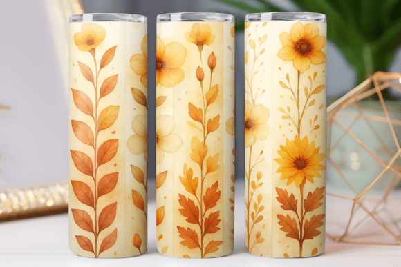 Western Watercolor Pattern Tumbler Wraps Graphics Review